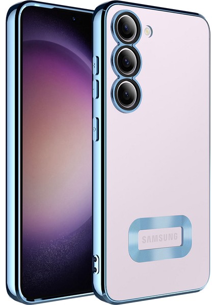 Samsung Galaxy S23 Plus Kılıf Kamera Korumalı Logo Gösteren Omega Kapak + Nano Ekran Koruyucu