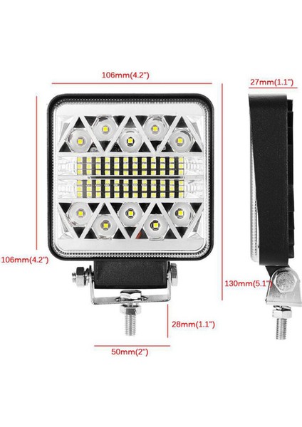 LED Işıklar 102W 10-30V 4 Inç 34LED Çalışma Lambası Çubuğu Araba Suv Off Road Spot Sürüş Sis Lambası Ampulü 39800LM 6000K Araba Kamyon Suv Için (Yurt Dışından)