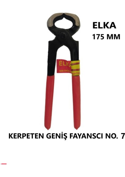 175 mm Kerpeten Geniş Fayansçı 1. Kalite 7inçh 1 Adet