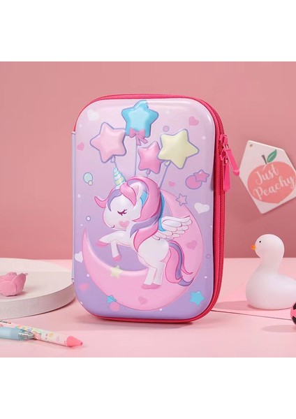 3D Kalem Kutusu Sevimli Unicorn Karakterli Büyük (Yurt Dışından)