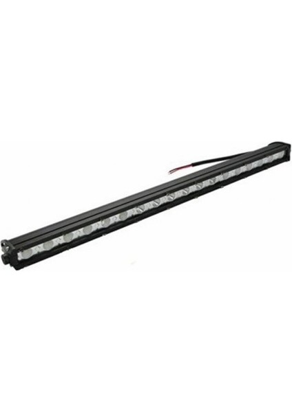 Bar LED 112CM Tek Sıra Ince Düz 12V 24V 36 Ledli 126W Çalışma Farı