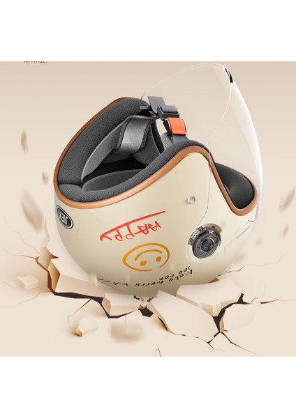 Elektrikli Motosiklet Kaskı, Sıcak Tutan Yarım Kask, Uni, Çizgi Film Resmi (Yurt Dışından) modelleri