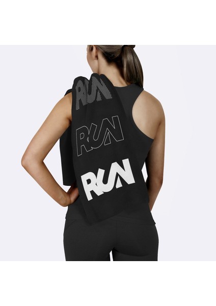 Run / Siyah Spor Havlusu