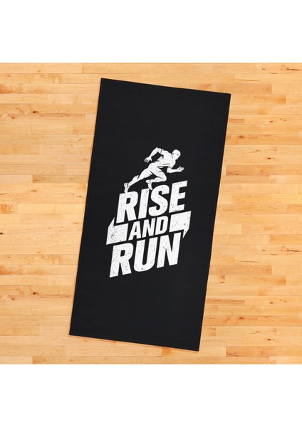 Rise And Run / Siyah Spor Havlusu