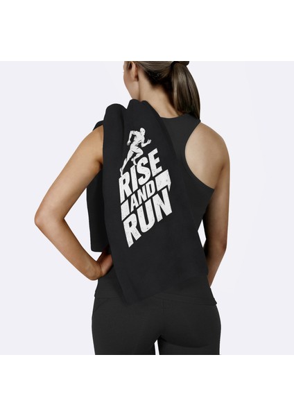 Rise And Run / Siyah Spor Havlusu