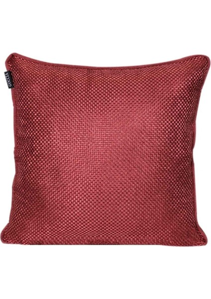 2'lı Hasır Dokulu Fitilli Çift Taraflı Kırlent Kılıfı Krem-Kırmızı fiyatları