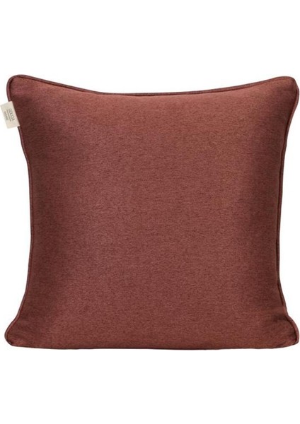 3'lü Çift Taraflı Keten ve Kadife Görünümlü Kırlent Kılıfı Fitilli Kırmızı fırsatları