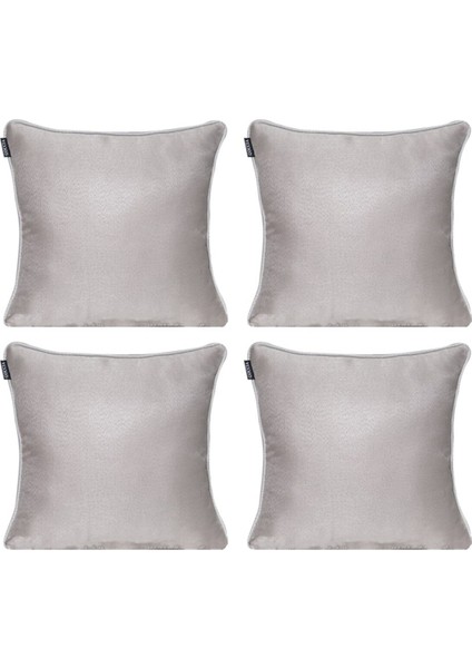 4'lü Parlak Fitilli Kırlent Kılıfı Taş