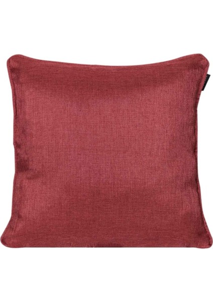 2'lı Hasır Dokulu Fitilli Çift Taraflı Kırlent Kılıfı Kırmızı modelleri