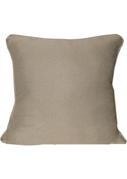 4'lü İsle Keten Görünümlü Fitilli Kırlent Kılıfı Krem fiyatları