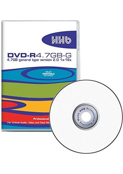 Hhb Dvd-R 4.7gb Çift Kaplamalı Profesyonel Arşiv Kayıtları Için  DVD 10 Adet Fiyatı