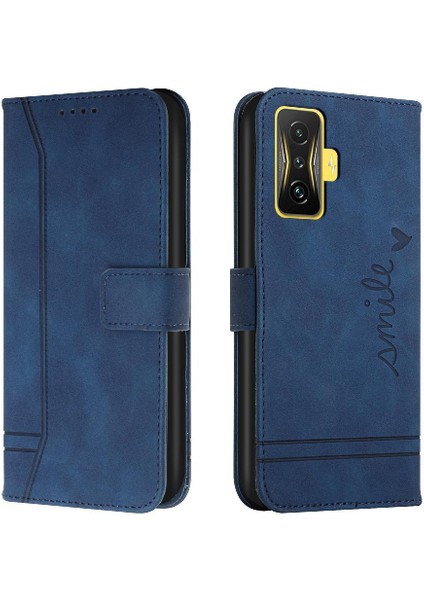 Telefon Kılıfı Için Xiaomi Poco F4 Gt Manyetik Kapatma Flip Folio Cüzdan Pu (Yurt Dışından)