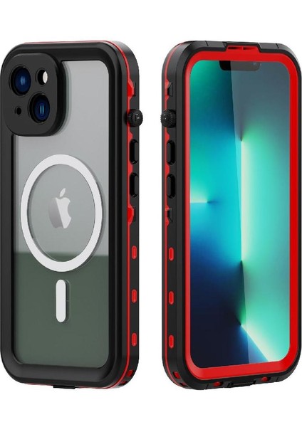 Iphone 14 Için Kılıf Artı Ekran Koruyucu Su Geçirmez IP68 Tam Inşa (Yurt Dışından)