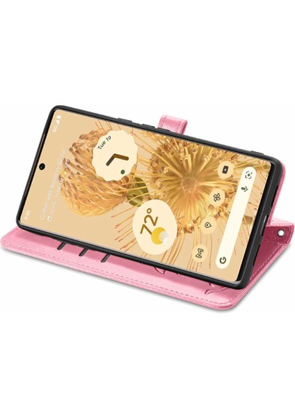 Google Piksel 6 Pro Flip Kapak Için Kılıf Karikatür Hayvanlar Deri Kılıf Kısa (Yurt Dışından) fiyatları