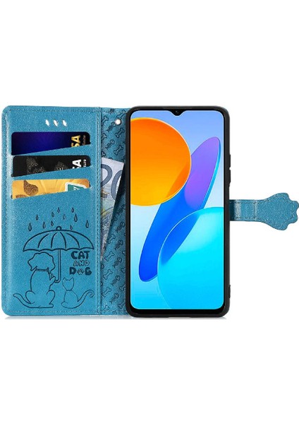 Huawei Onur X8 5g Karikatür Hayvanlar Için Kılıf Deri Kılıf Kapak Kapak Kısa (Yurt Dışından)