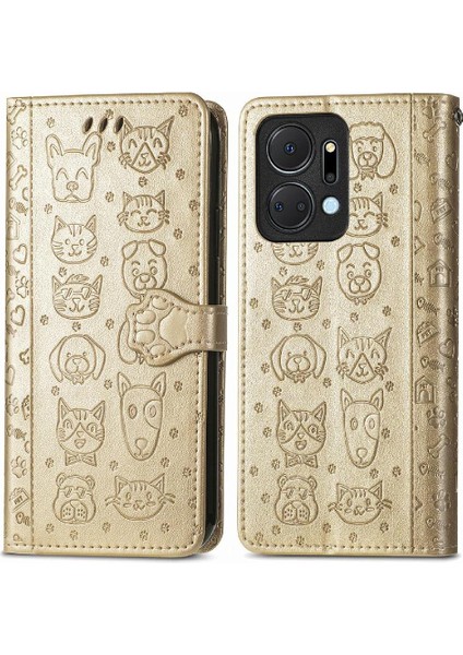 Huawei Onur X7A Darbeye Kısa Kayış Kapak Kapak Karikatür Kılıf (Yurt Dışından)