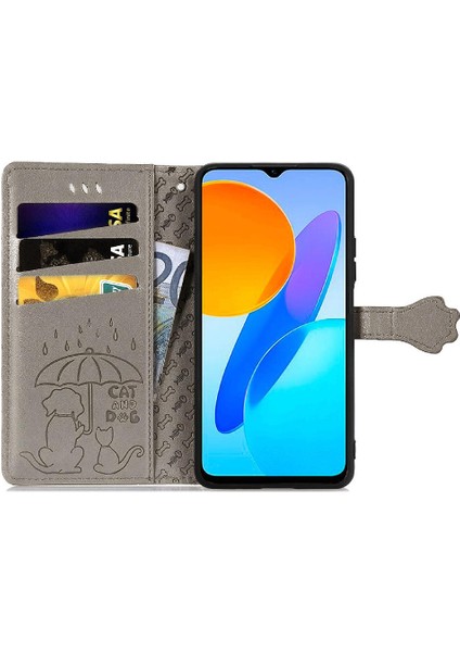 Huawei Onur X8 5g Karikatür Hayvanlar Için Kılıf Deri Kılıf Kapak Kapak Kısa (Yurt Dışından)