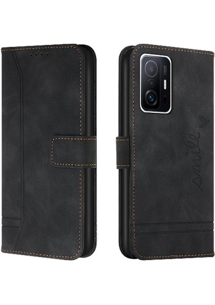 Telefon Kılıfı Için Xiaomi 11T/11T Pro Flip Folio Cüzdan Pu Deri Manyetik (Yurt Dışından)