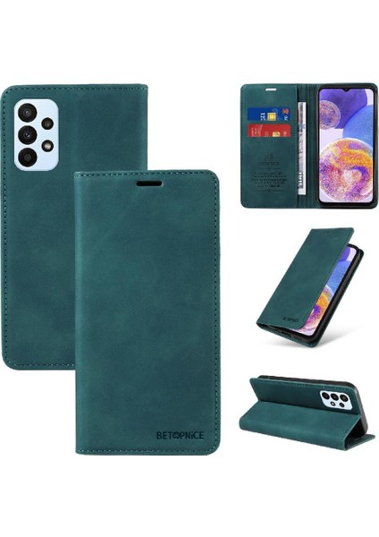 Samsung Galaxy A23 4g/5g Için Kılıf Folio Cüzdan Manyetik Pu Deri (Yurt Dışından)