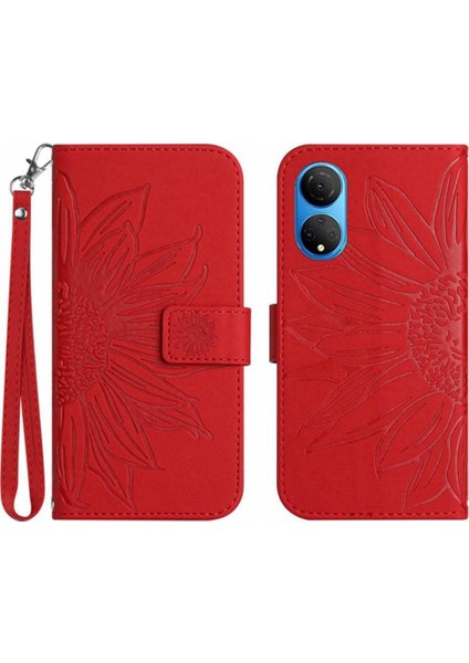 Onur X7 Flip Cüzdan Telefon Kılıfı Için Kılıf ile Lüks Pu Deri Kabartmalı (Yurt Dışından)
