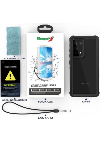 Samsung Galaxy S21 Ultra Su Geçirmez IP68 Su Geçirmez Tam Inşa (Yurt Dışından)