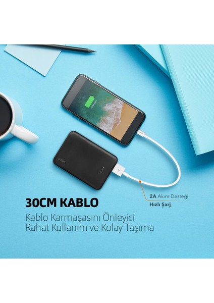 30CM Süper Hızlı Iphone Lightning Şarj ve Data Kablosu,lightning Powerbank Şarj Kablosu