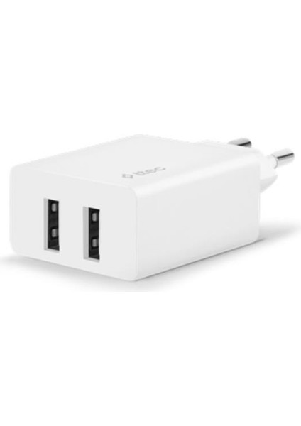 2.4A 12W Süper Hızlı 2x USB Girişli Şarj Adaptörü, Iphone, Samsung, Oppo, Xiaomi Şarj Adaptörü