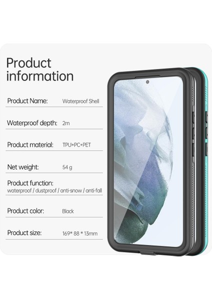 Samsung Galaxy S22 Artı Su Geçirmez IP68 Su Geçirmez Tam Inşa (Yurt Dışından)