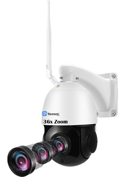 5 Megapixel 36X Optik Zoomlu Kablosuz Wifi Profesyonel Güvenlik Kamerası