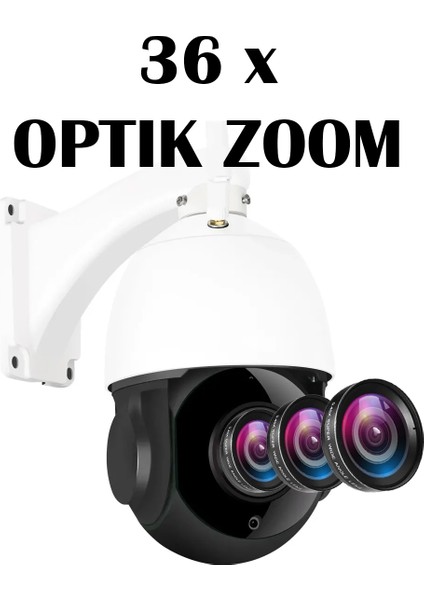 5 Megapixel 36X Optik Zoomlu Kablosuz Wifi Profesyonel Güvenlik Kamerası