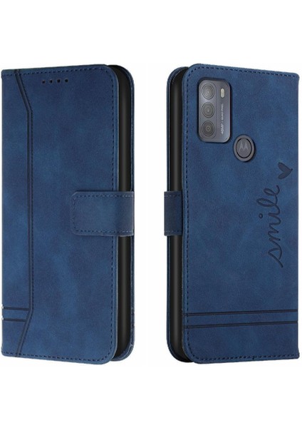 Motorola Moto G50 Kart Yuvaları Için Telefon Kılıfı Kapak Manyetik Kapatma Flip Pu (Yurt Dışından)