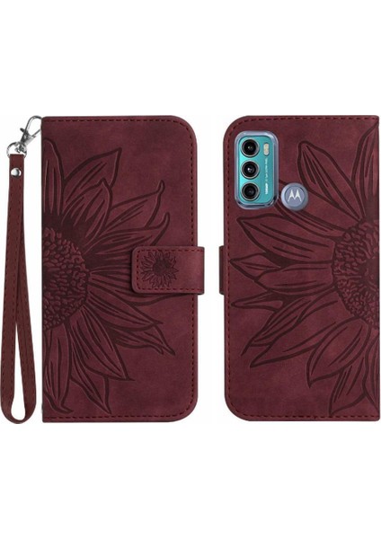 Motorola Moto G60 Kısa Kayış Kart Yuvaları Tutucu Lüks Pu (Yurt Dışından)