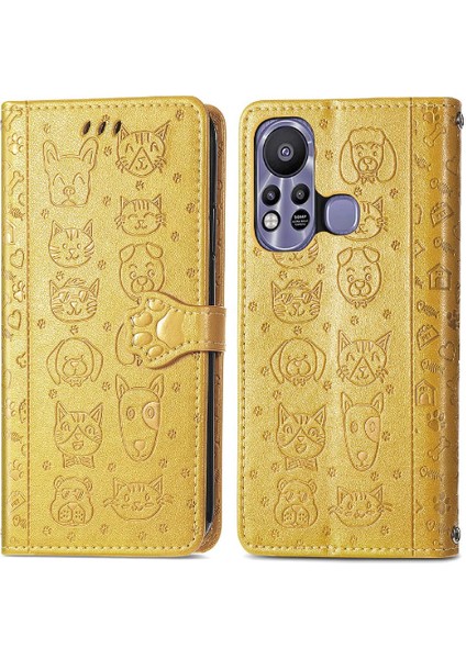 Infinix Sıcak 11S Darbeye Deri Kılıf Karikatür Hayvanlar Için Kılıf Kısa (Yurt Dışından) indirimleri