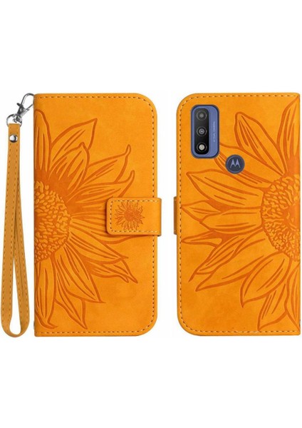 Motorola Moto G Saf 2021 Flip Cüzdan Telefon Kılıfı Için Kılıf ile Lüks Pu (Yurt Dışından)