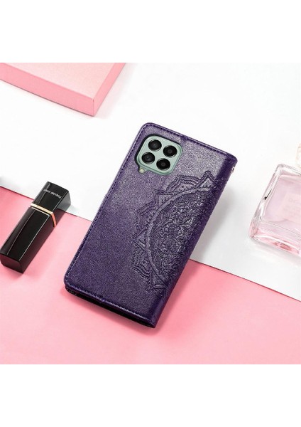 Samsung M53 Flip Kapak Zarif Desen Darbeye Basit Kılıf (Yurt Dışından) fırsatları