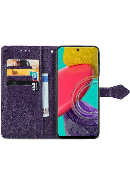 Samsung M53 Flip Kapak Zarif Desen Darbeye Basit Kılıf (Yurt Dışından) indirimleri