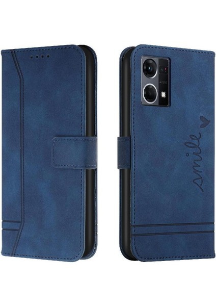 Telefon Kılıfı Için Oppo Oppo 7 4g El Kayışı Kart Yuvaları Kapak Manyetik Kapatma (Yurt Dışından)