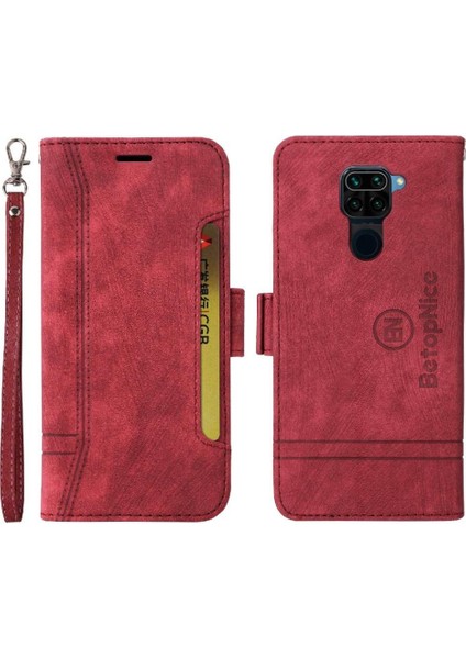 Xiaomi Redmi Not 9 Için Kılıf Tpu Deri Manyetik Kart Yuvaları Cüzdan Çevirin (Yurt Dışından)