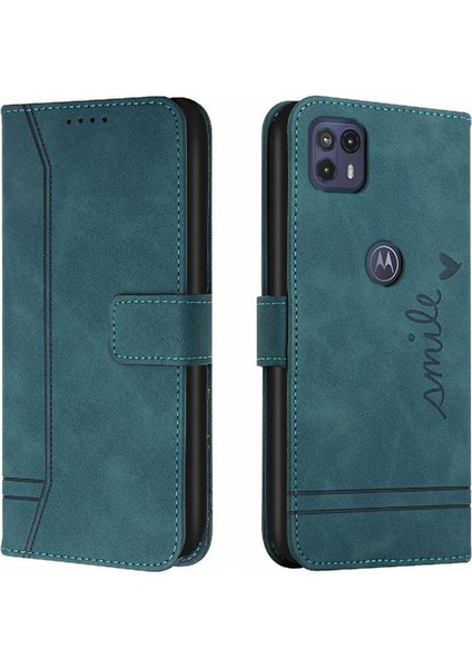 Motorola Moto G50 5g Flip Folio Cüzdan Için Telefon Kılıfı El Kayışı Kart Pu (Yurt Dışından)