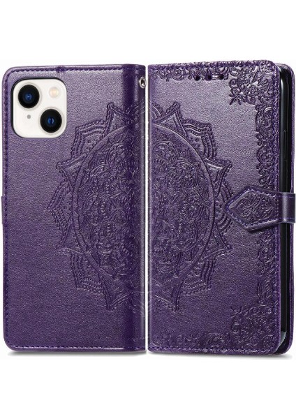 Iphone 15 Için Kılıf Artı Basit Iş Darbeye Zarif Desen Flip (Yurt Dışından)