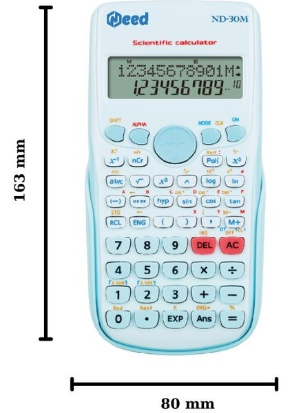 ND 82M Mavi 240 Fonksiyonlu Bilimsel Hesap Makinesi