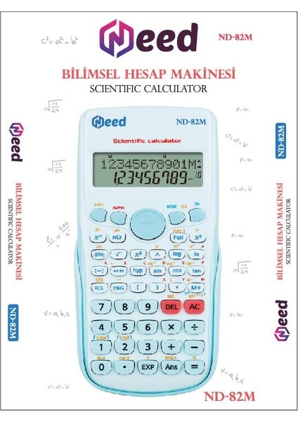 ND 82M Mavi 240 Fonksiyonlu Bilimsel Hesap Makinesi