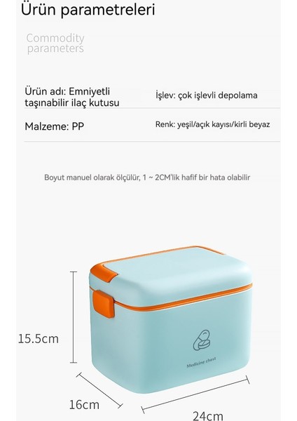 El Basit Ev Çok Fonksiyonlu Ilaç Kutusu (Yurt Dışından)