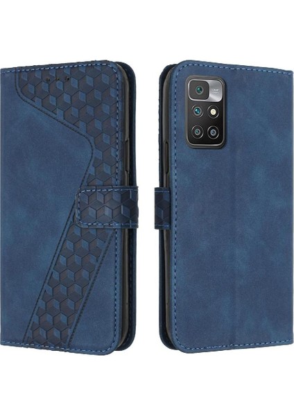 Telefon Kılıfı Için Xiaomi Redmi 10 4g Cüzdan Flip Folio Kart Yuvaları Kapak (Yurt Dışından)