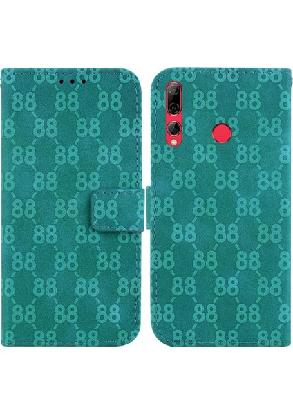 Telefon Kılıfı Için Huawei Y9 Başbakan 2019 Kickstand Pu Deri Cüzdan Kapak 8 (Yurt Dışından)