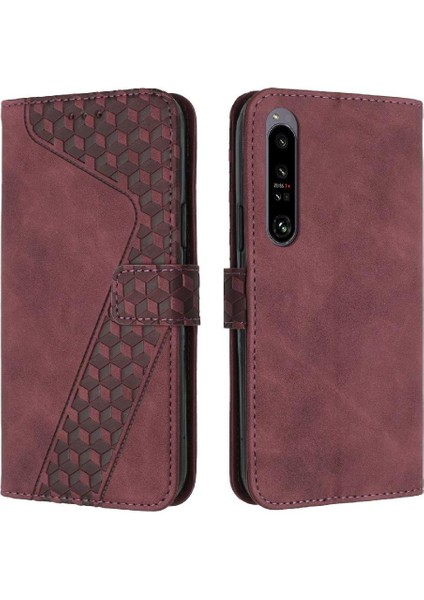 Sony Xperia 1 Iv Kickstand Kart Yuvaları Için Telefon Kılıfı Kapak Manyetik Flip (Yurt Dışından)