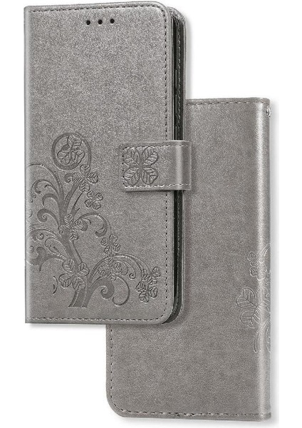 Realme 6 Pro Flip Kapak Kılıf Için Kılıf Zarif Iş Dört Yaprak (Yurt Dışından)