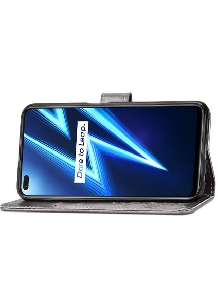 Realme 6 Pro Flip Kapak Kılıf Için Kılıf Zarif Iş Dört Yaprak (Yurt Dışından) indirimleri