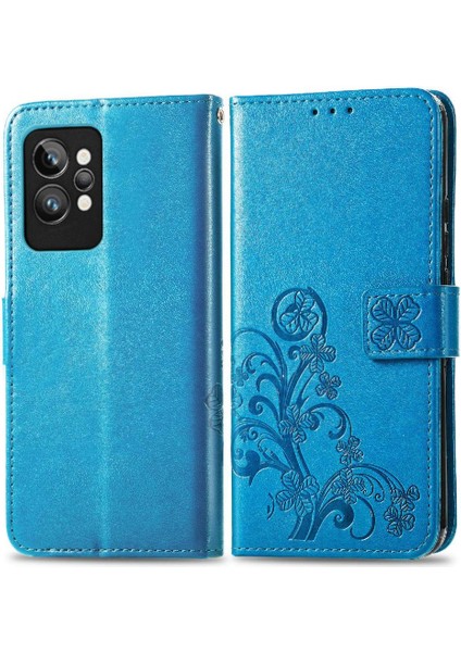 Realme Gt 2 Pro Için Zarif Iş Çevirme Kapağı Dört Yapraklı Yonca (Yurt Dışından)