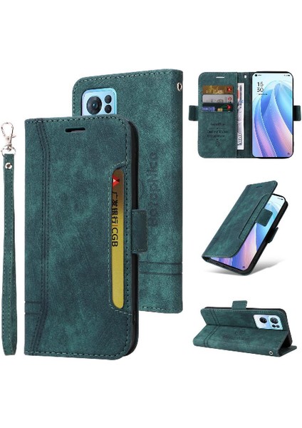 Oppo Oppo 7 Pro 5g Için Kılıf Cüzdan Kapak Çevirin Kart Yuvaları Tpu Deri (Yurt Dışından)
